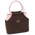 ハンドバッグ(チョコ／ピンク)