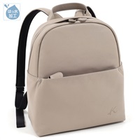 リュック(サンドベージュ／ホワイトステッチ)