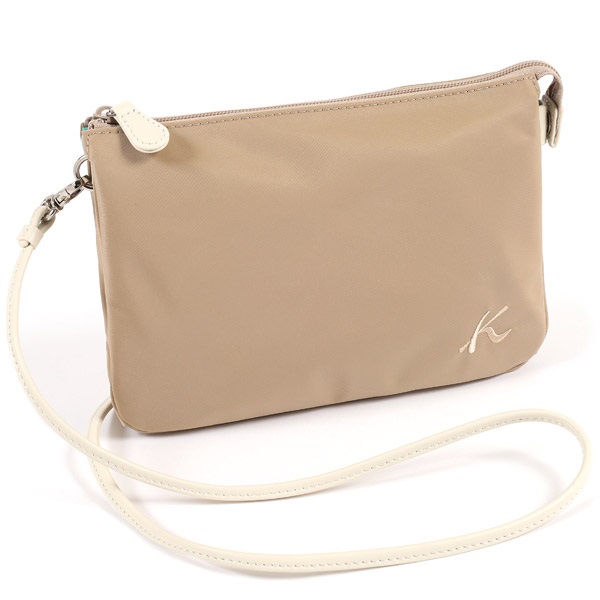 ショルダーバッグ(サンドベージュ／アイボリー)