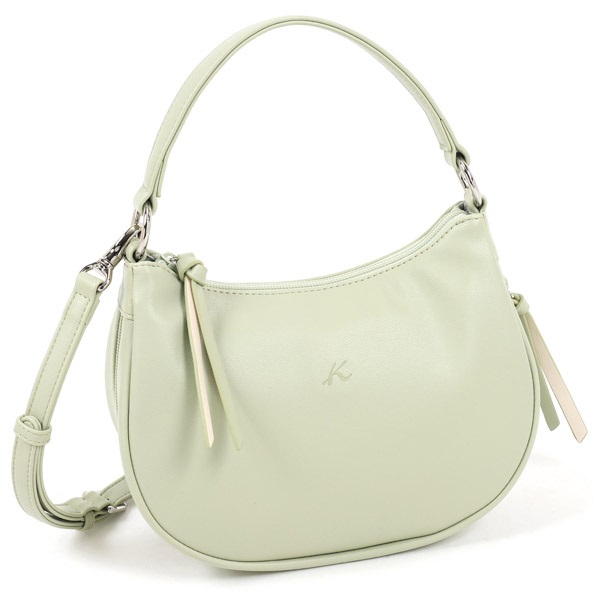 ２ｗａｙハンドバッグ(ライトグリーン／アイボリー)