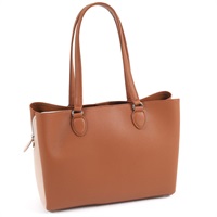 セミショルダーバッグ(ブラウン／ベージュ)