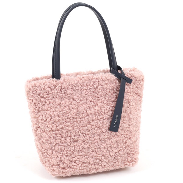 ハンドバッグ(ピンク／ダークブルー)